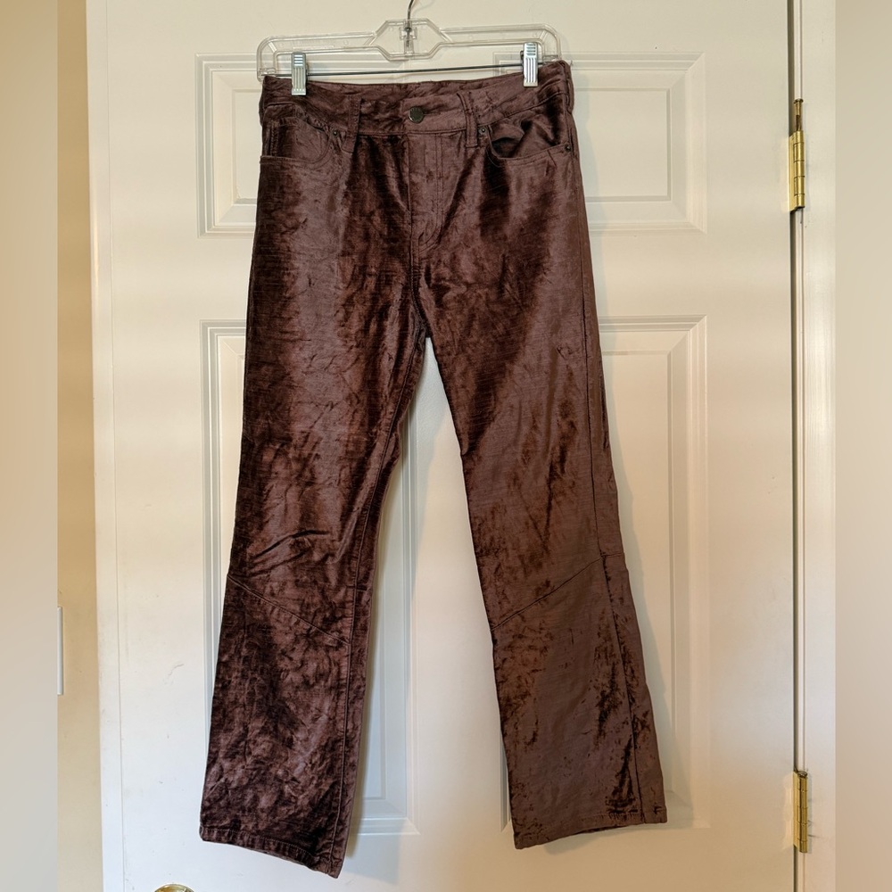 Free People Velvet Wide Leg Jeans